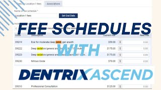 Celebrity 📊 How to Create Fee Schedules in Dentrix Ascend | Step-by-Step Tutorial Wealth