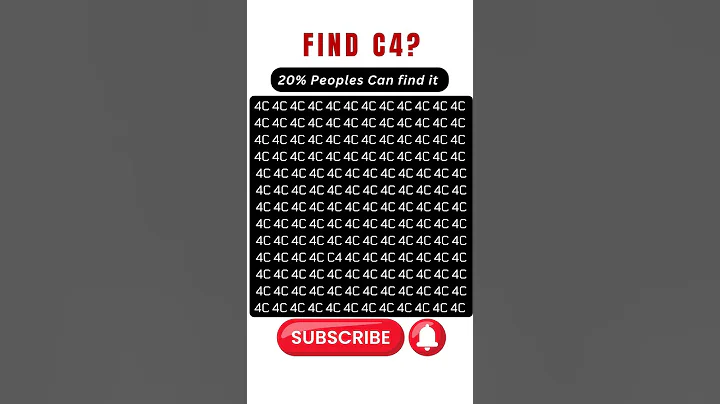 Can You Find C4? 🤔 | #viral #shorts #short #brainteaser #challenge #mindgames