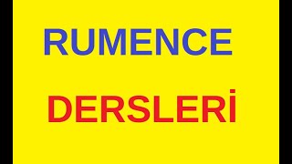 Rumence / Romence Ders 1 - Giriş
