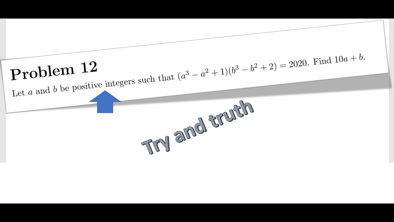 problem 12 | purple comet math meet 2020 middle schools - YouTube