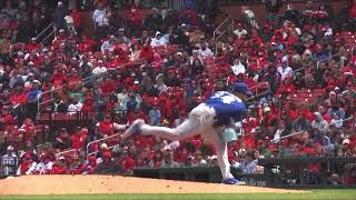 Kevin Gausman 97 MPH Slow Motion Pitching Mechanics (3rd Base Side View)