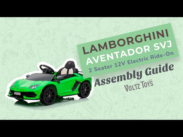 Lamborghini Aventador Green 12 Volts Electric for child 2 place