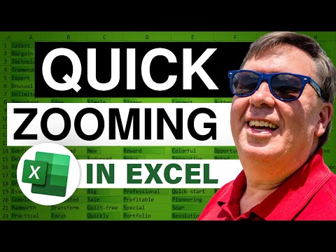 Excel - Quickly Zoom in Excel Using Ctrl + Wheel Mouse - Episode 496