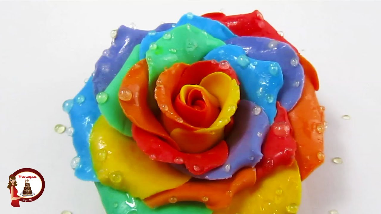 wedding drawing cake Wet of Rainbow out Roses YouTube gumpaste wedding drawing cake Wet of Rainbow out Roses YouTube gumpaste