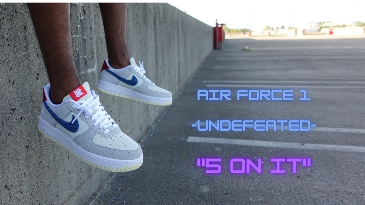 Undefeated x Nike Air Force 1 Low SP (5 On It) Grey Fog (Dunk vs. AF1):  Review & On-Feet 