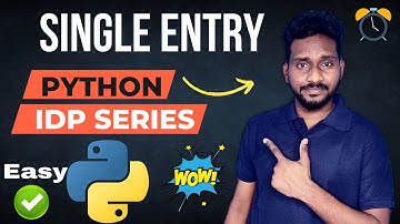 Python IDP Exam Single Entry Question & Answer | How Pass #idp test  Python Tutorial #crack #idp