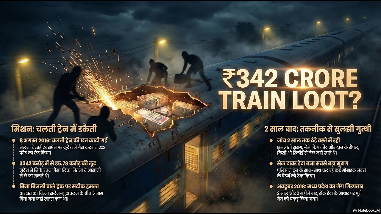 342 करोड़ की चोरी चलती Train में? | RBI Cash Train Loot की पूरी सच्चाई | Untold Mystery
