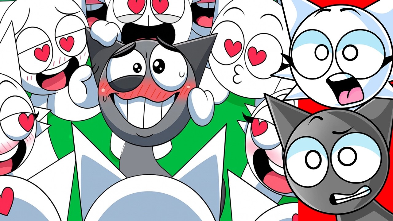 Реакция на WENDAS — БЕСКОНЕЧНЫЕ СЕРЫЕ КЛОНЫ! (Sprunki Animations)