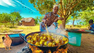 African Village Life#Cooking Village Food For Breakfast ｜Potato Beef Stew Recipe