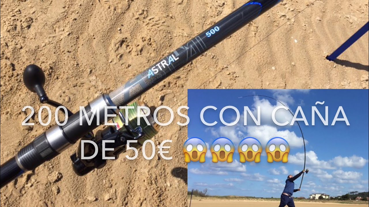 Surfcasting 200 metros con una caña de 50 € es posible???!!!