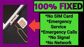 how to fix issue of "NO SIM DETECTED"/" NO SIGNAL"/" EMERGENCY CALLS ONLY" on a mobile phone 100% 🔥