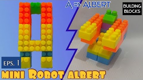 How to make a blocks robot mini | A for Albert | alphabet robot series