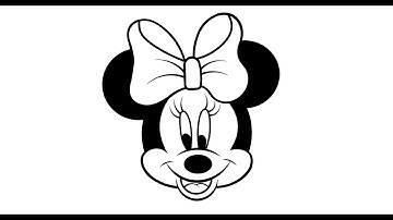 How to Draw Minnie Mouse easy | step by step | Disney