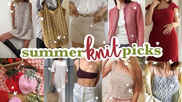 Summer Knitting patterns for a heat wave, not just tops! | Woozy By Céline