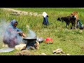 Shepherd Mother Cooking Kabuli Pulao | Shepherd Life | Qabili Plav | Village Life of Afghanistan