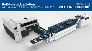 Roll-to-stack solution with Horizon iCE Binder BQ-500 & LBF-500 | Hunkeler AG