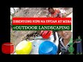 Makukulay na upuan para sa outdoor landscaping // Disenyong nips na upuan at mesa(Jamar Asgar Vlog)