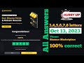 Binance WOTD Answer 13 October | How to solve Word of the Day on Binance | Theme Binance Marketplace