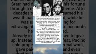 Al Pacino Lost Millions — But Never Quit 🎭 #shorts #story