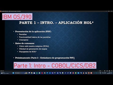 IBM OS/390: Parte 1: Intro - COBOL/CICS/DB2