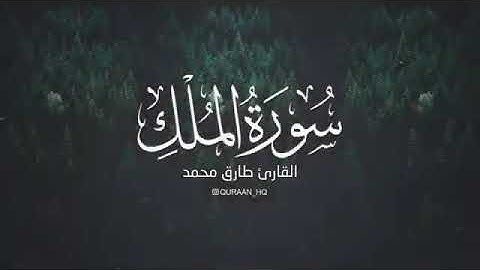 تلاوة خاشعة لسورة #الملك بصوت محمد طارق