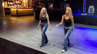 Justin Moore's, "We Didn't Have Much" country line dance demonstrated at Joyland, Sarasota, FL