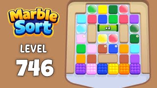 Marble Sort level 746 walkthrough solution 