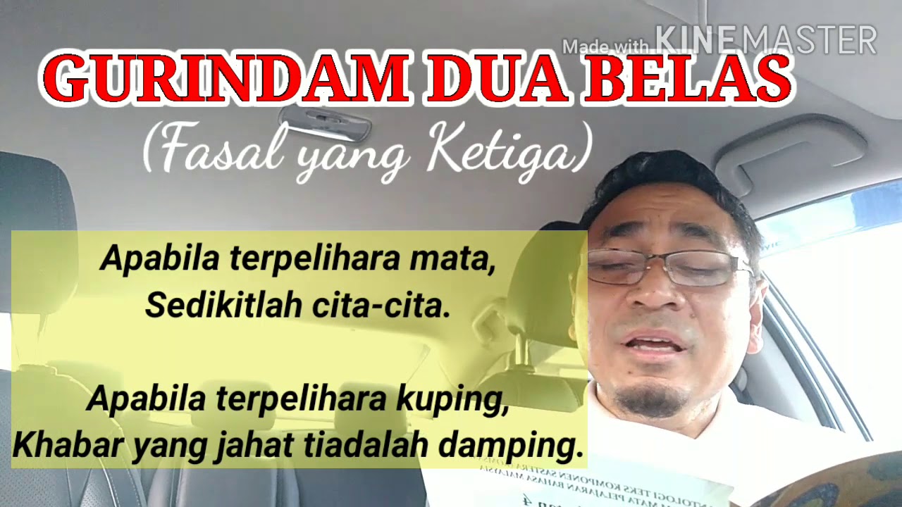 Gurindam Dua Belas Fasal Yang Ketiga Tingkatan 4 Qhaleed Saff One Youtube