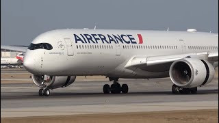 (4K) Air France Airbus A350-900 Landing 28C Plane Spotting Chicago O&#39;Hare International Airport