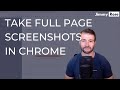 How to take full webpage screenshots with Chrome