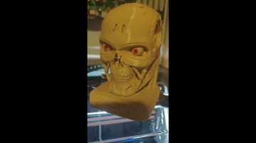 Terminator T800 3D Printed with Led Eyes