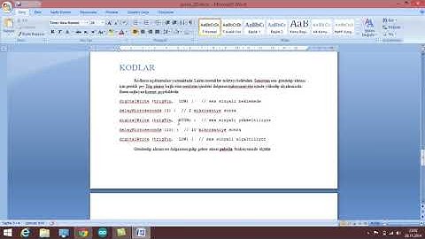 ARDUINO ve ANDROID ile UZAKTAN KONTROL SİSTEMLERİ mesafe_olcum