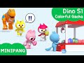 Learn colors  with MINIPANG | dino S1| Colorful Gacha🦖 | MINIPANG TV 3D Play