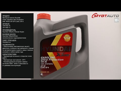 Моторное масло Hyundai XTeer Gasoline Ultra Protection SAE 5W-30 1041002 #ANTON_MYGT