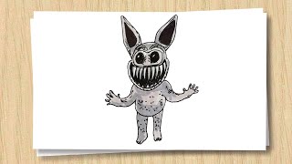 Как нарисовать монстра из Зоономали / How to draw Monster Bunny Zoonomaly