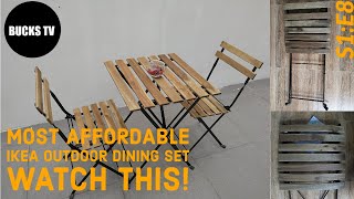 S1:E8 IKEA Tarno Outdoor Table + 2 Chairs Product Review and Assembly