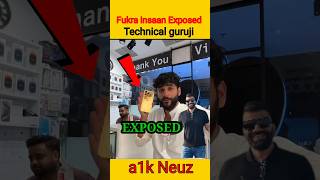 Fukra insaan EXPOSED Technical Guruji ?| Gold iPhone shorts viral fukrainsaan youtubeshorts
