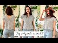 Comment faire un top au crochet   blouse facile  tuto chandail aspect tricot aquarelle lou passion