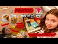 A period day in my life weekend edition  getting ready to have my period at school