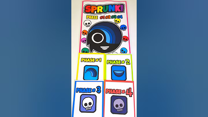 🌈SPRUNKI Rebel | ASMR Phase 1vs2vs3vs4 Squishy #blindbag #papercraft #sprunkiincredibox #squishy