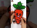 Carrot coloring &amp; drawing | vegetable With Jelly #shorts #drawing #coloring