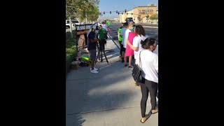 Murdered womans family held march at Las Vegas Metro Police headquarters