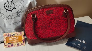 zouk domeshape handbag unboxing & review#zouk ##zoukbagsreview,best office bag for women#vegan #bag