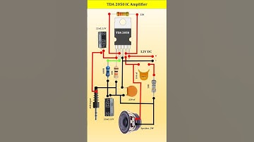 TDA 2050 IC Amplifier Circuit #shorts #electricedison #viralshorts #amplifier