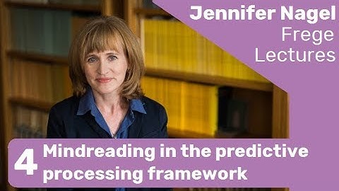 Jennifer Nagel "Mindreading in the predictive processing framework" - Frege Lectures 2019 (4)