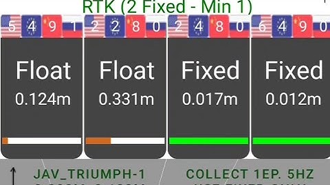 Multi Rtk -4 Engines-Better Fix Settings-Javad Rovers-Watch in Full screen