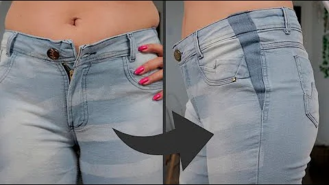 Como folgar calça jeans na cintura?