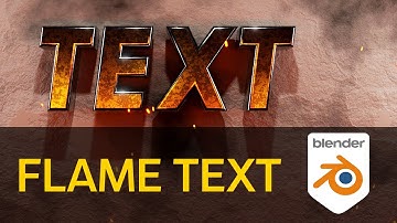 Flame Text Effect In Blender 3.0