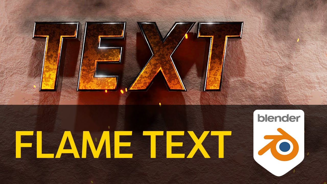 Flame Text Effect In Blender 3.0 - YouTube
