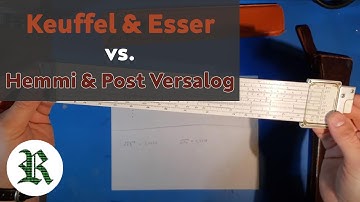 Slide Rules: Keuffel & Esser vs. Hemmi & Post Versalog